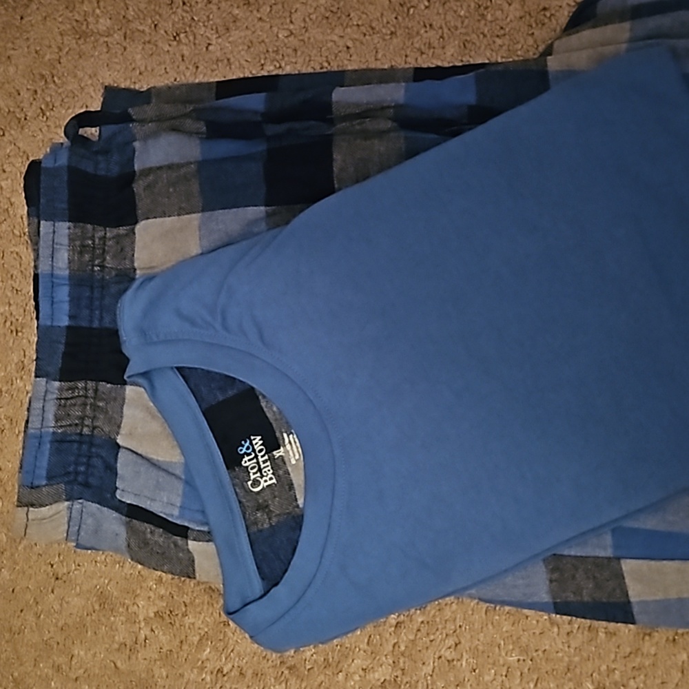 Men's Croft and Barrow Flannel Sleep Set